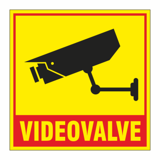 Videovalve 40 x 40 cm valgustpeegeldav (kollane)